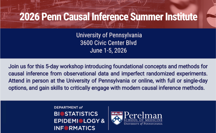 2026 Penn Causal Inference Summer Institute